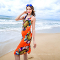 Casual vacation low MOQ dress bali sarong chiffon scarf colorful beach pareo
